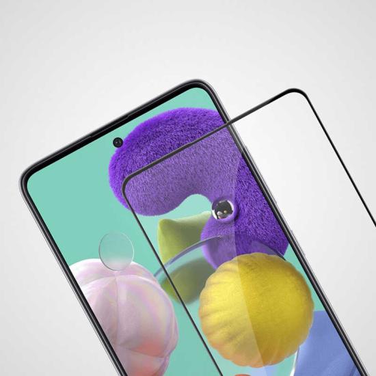 Galaxy A71 Zore Kenarları Kırılmaya Dayanıklı Cam Ekran Koruyucu