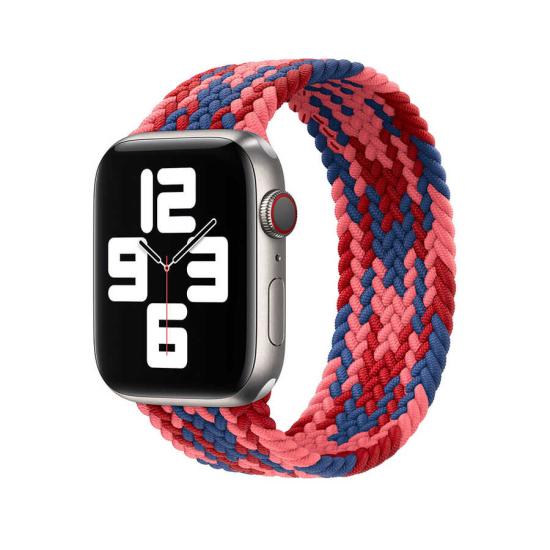 Apple Watch 42mm Wiwu Braided Solo Loop Contrast Color Medium Kordon