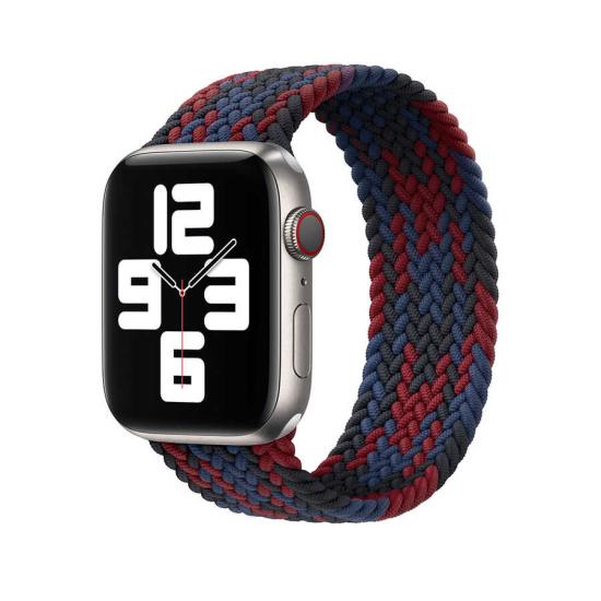 Apple Watch 44mm Wiwu Braided Solo Loop Contrast Color Small Kordon