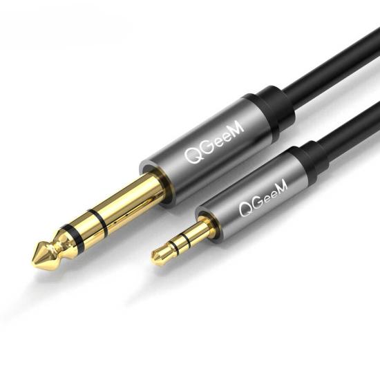 Qgeem QG-AU02 3.5mm To 6.35mm Aux Audio Kablo 2M