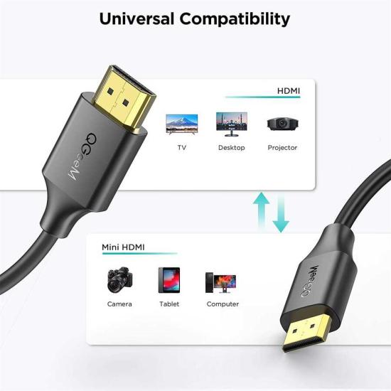 Qgeem QG-AV19 Micro HDMI To Micro Usb Kablo 1.83M