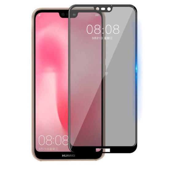 Huawei P20 Lite Zore New 5D Privacy Temperli Ekran Koruyucu