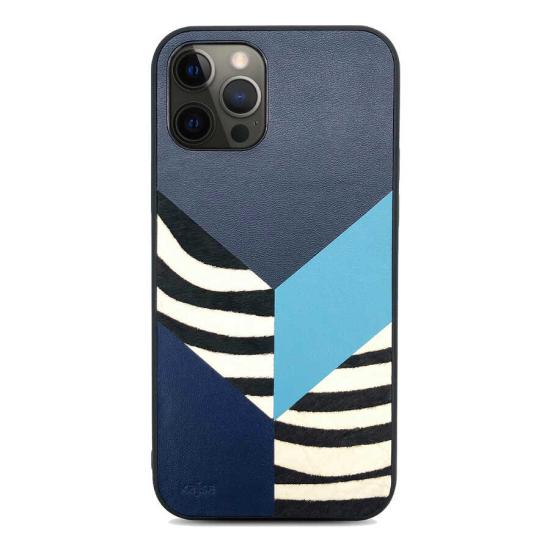 Apple iPhone 12 Pro Max Kılıf Kajsa Glamorous Serisi Zebra Combo Kapak