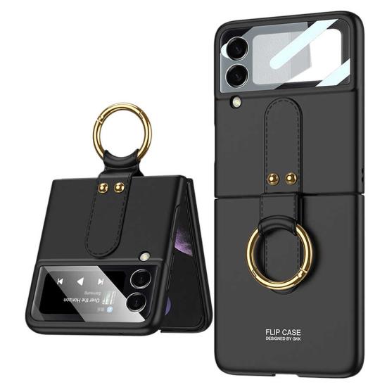 Galaxy Z Flip 3 Kılıf Zore Flip Ring Kıpta Kapak