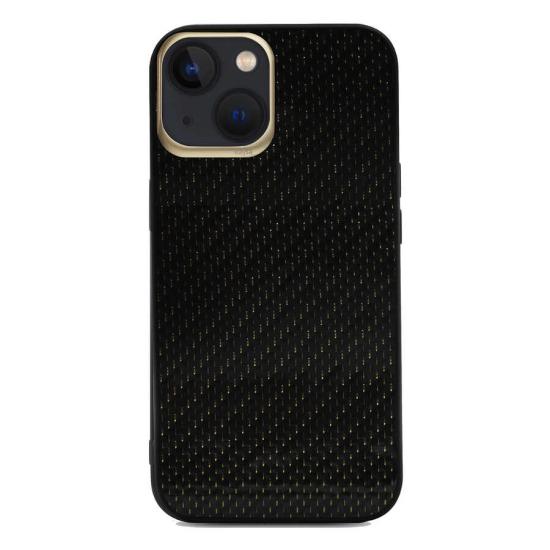 Apple iPhone 13 Kılıf Kajsa Carbon Fiber Collection Arka Kapak