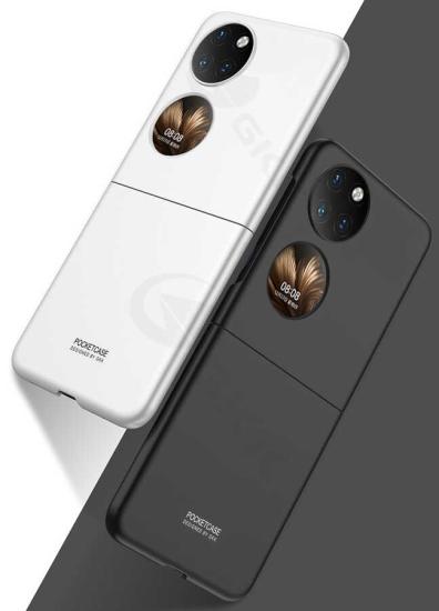 Huawei P50 Pocket Kılıf Zore Sert Kıpta Kapak