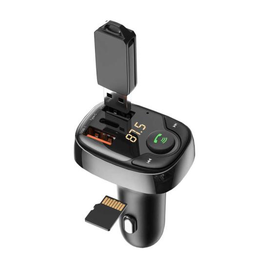 Wiwu PC600 36W Hızlı Şarj Destekli Dijital Göstergeli Bluetooth FM Transmitter