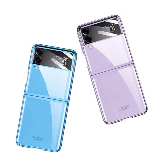 Galaxy Z Flip 4 Kılıf Zore Kıpta Lensli Kapak