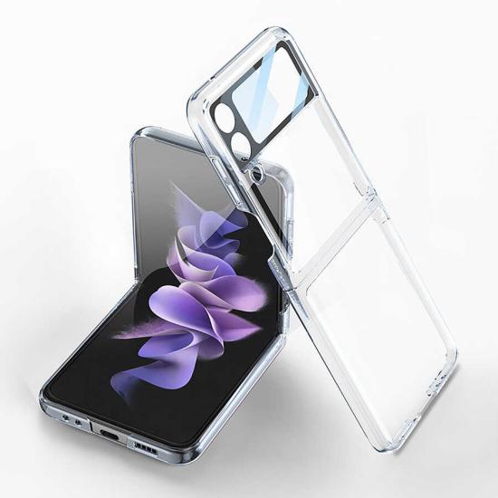 Galaxy Z Flip 4 Kılıf Zore Kıpta Lensli Kapak