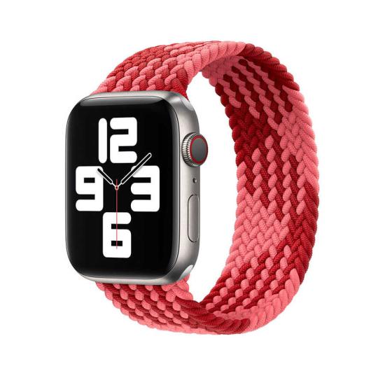 Apple Watch Ultra 49mm Kordon Wiwu Braided Solo Loop Contrast Color Medium Strap Kayış