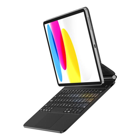 Apple iPad 10.Nesil 2022 10.9’’ Klavyeli Kılıf Touchpad Klavye Aydınlatmalı Wiwu KX005 Keyboard