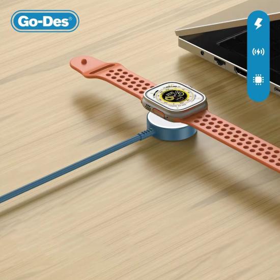 Go Des GD-UC608 Apple Watch Serisi Akıllı Saat Wireless 2 in 1 PD - Usb Hızlı Şarj Kablosu