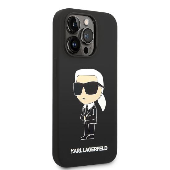 Apple iPhone 14 Pro Max Kılıf Karl Lagerfeld Magsafe Şarj Özellikli Silikon Karl Dizayn Kapak