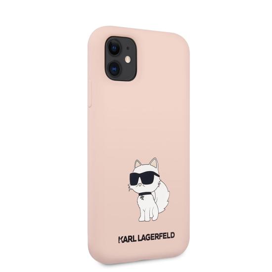 Apple iPhone 11 Kılıf Karl Lagerfeld Silikon Choupette Dizayn Kapak