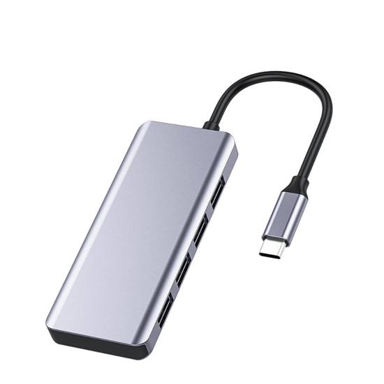 Recci RH06 Type-C to 4 USB3.0 + Micro Bağlantı Özellikli 5in1 USB Çoğaltıcı Hub