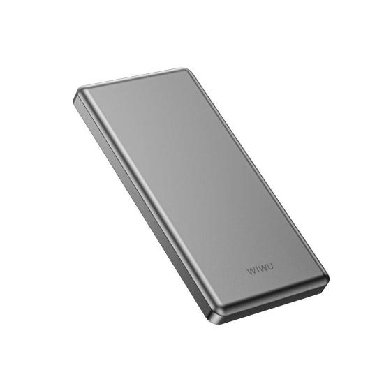 Wiwu Wi-P013 Slim Serisi LED Işık Göstergeli Ultra İnce Taşınabilir Powerbank 10000mAh 22.5W