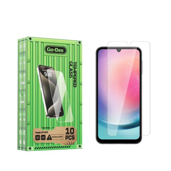 Galaxy A24 Go Des Parmak İzi Bırakmayan 9H Oleofobik Bom Glass Ekran Koruyucu 10’lu Paket