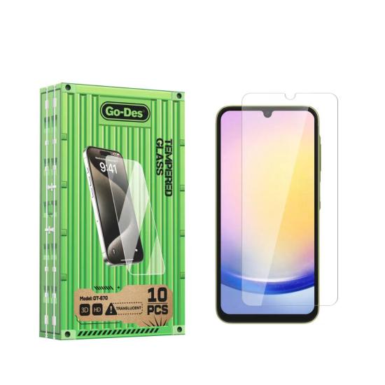 Galaxy A25 Go Des Parmak İzi Bırakmayan 9H Oleofobik Bom Glass Ekran Koruyucu 10’lu Paket