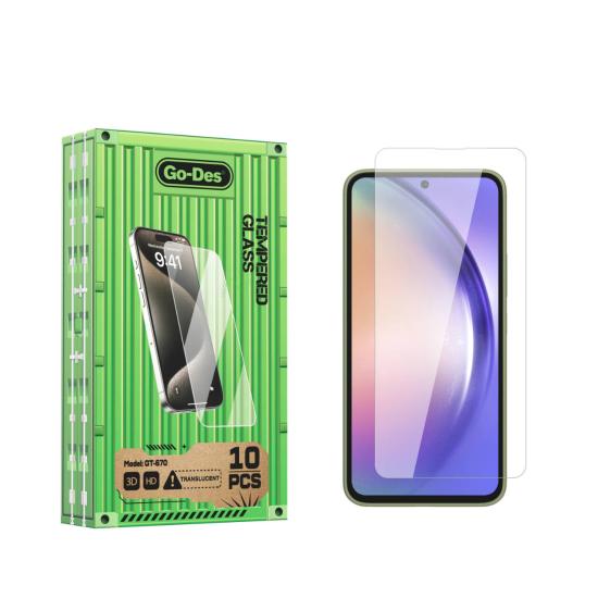 Galaxy A54 Go Des Parmak İzi Bırakmayan 9H Oleofobik Bom Glass Ekran Koruyucu 10’lu Paket