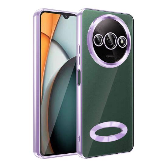 Xiaomi Redmi A3 4G 2024 Kılıf Kamera Korumalı Logo Gösteren Zore Omega Kapak