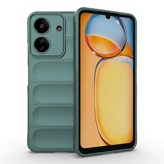 Xiaomi Poco C65 Kılıf Esnek TPU Oyuklu Arka Yüzey Tasarımlı Zore Etnik Silikon Kapak