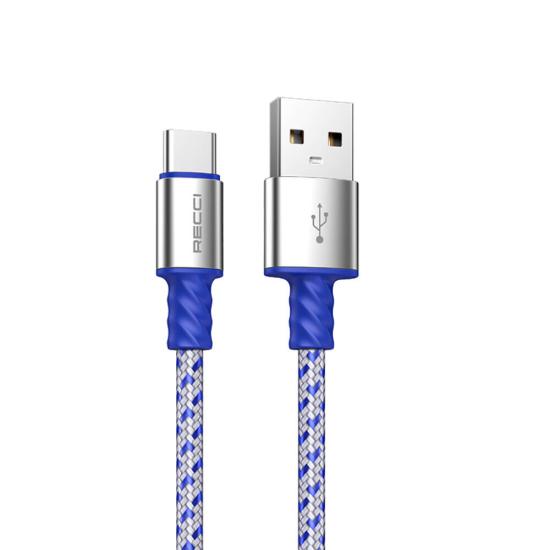 Recci RTC-N33C Instant Serisi USB-A to Type-C 3A Hızlı Şarj Özellikli Şarj ve Data Kablosu 2M