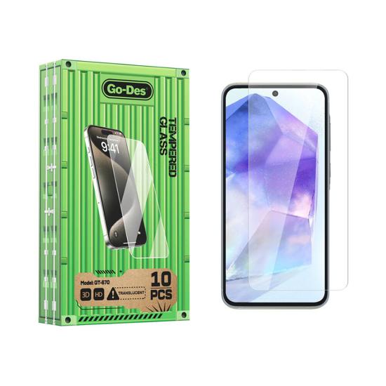 Galaxy A35 Go Des Parmak İzi Bırakmayan 9H Oleofobik Bom Glass Ekran Koruyucu 10’lu Paket