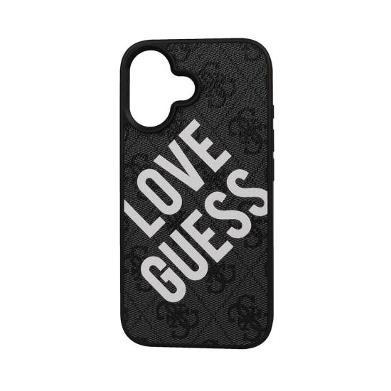 Apple iPhone 16 Kılıf Guess Orjinal Lisanslı Big Love Guess Kapak