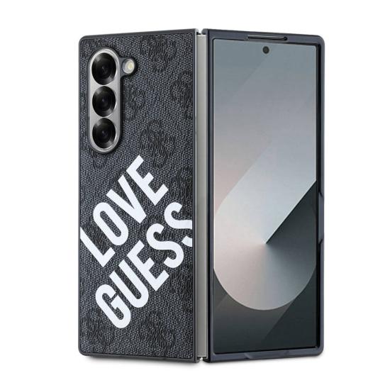 Galaxy Z Fold 6 Kılıf Guess Orjinal Lisanslı Magsafe Şarj Özellikli Love Guess Printing Kapak