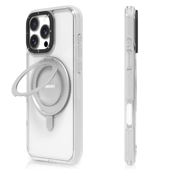 Apple iPhone 16 Pro Kılıf Magsafe Şarj Özellikli Parmak Ring Standlı Youngkit Pivot Serisi Kapak