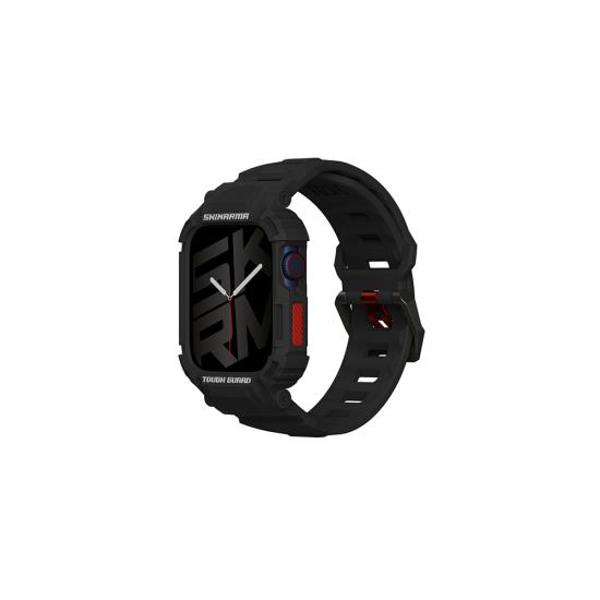 Apple Watch 44 mm Skinarma Mecha 2in1 TPU Kasa Koruyucu + Silikon Kordon