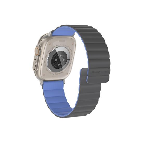 Apple Watch Ultra 49mm Amazingthing Smoothie Mag Magnetik Tak Çıkar Silikon Strap Kayış