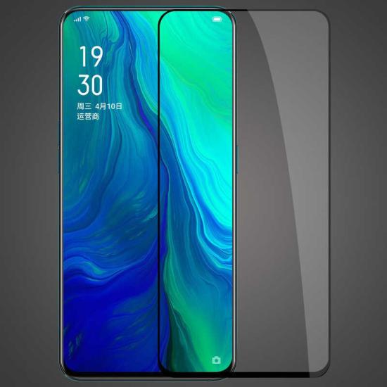 Oppo Reno Zore Kenarları Kırılmaya Dayanıklı Cam Ekran Koruyucu