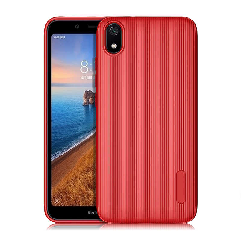 Xiaomi%20Redmi%207A%20Kılıf%20Zore%20Tio%20Silikon-Kırmızı