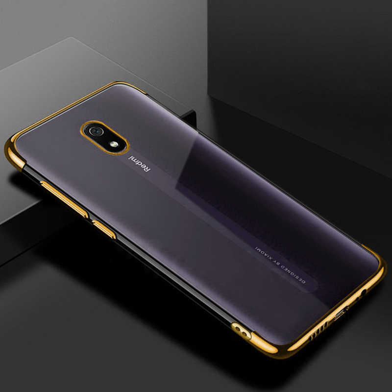 Xiaomi%20Redmi%208A%20Kılıf%20Zore%20Dört%20Köşeli%20Lazer%20Silikon%20Kapak-Gold