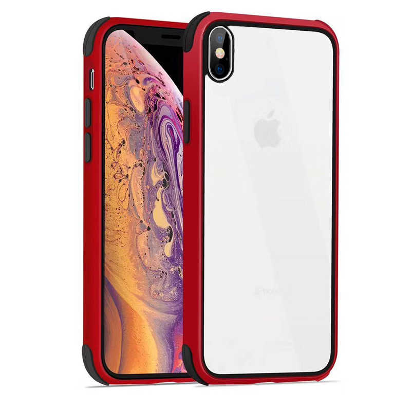 Apple%20iPhone%20X%20Kılıf%20Zore%20Tiron%20Kapak-Kırmızı