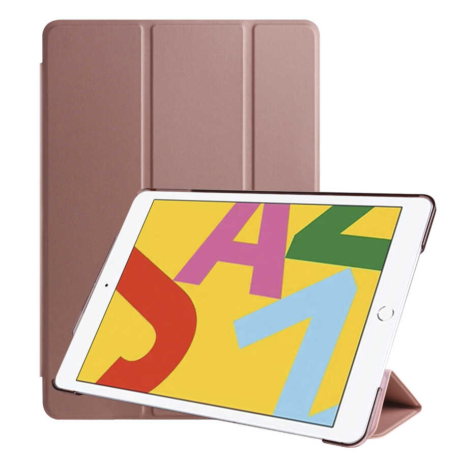 Apple%20iPad%2010.2%20(8.Nesil)%20Zore%20Smart%20Cover%20Standlı%201-1%20Kılıf-Rose%20gold