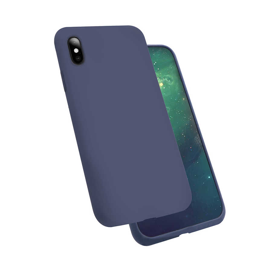 Apple%20iPhone%20X%20Kılıf%20Zore%20Silk%20Silikon-Lacivert