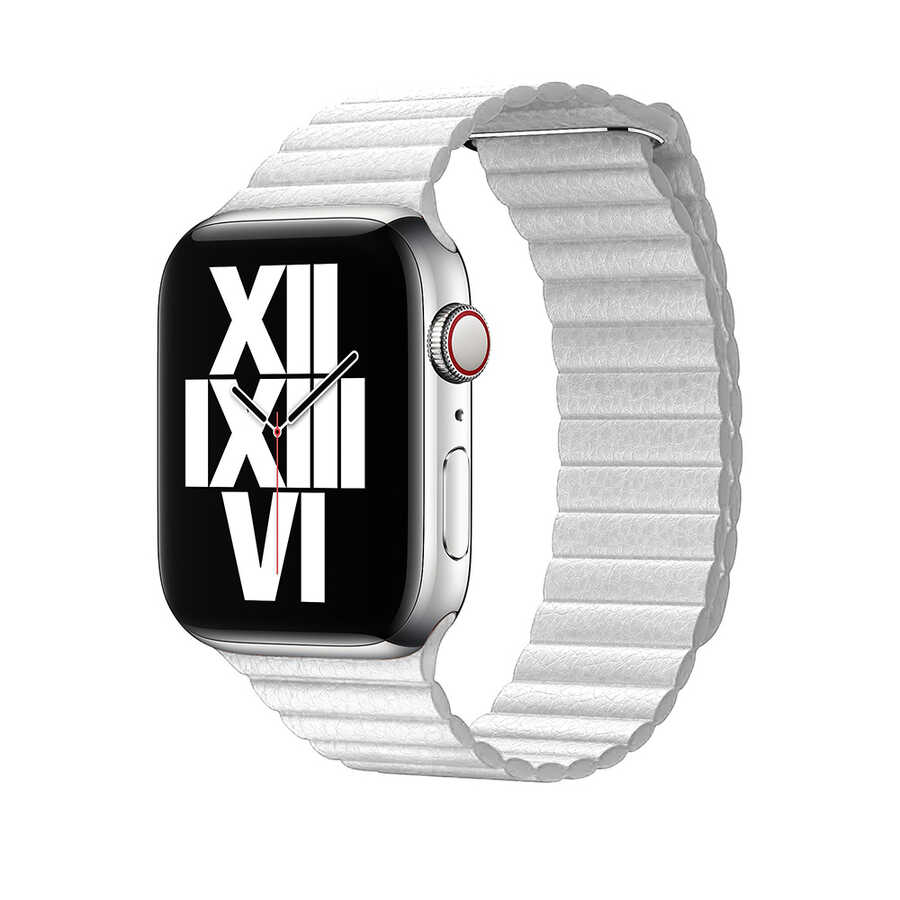 Apple%20Watch%2042mm%20KRD-09%20Deri%20Lop%20Kordon-Beyaz