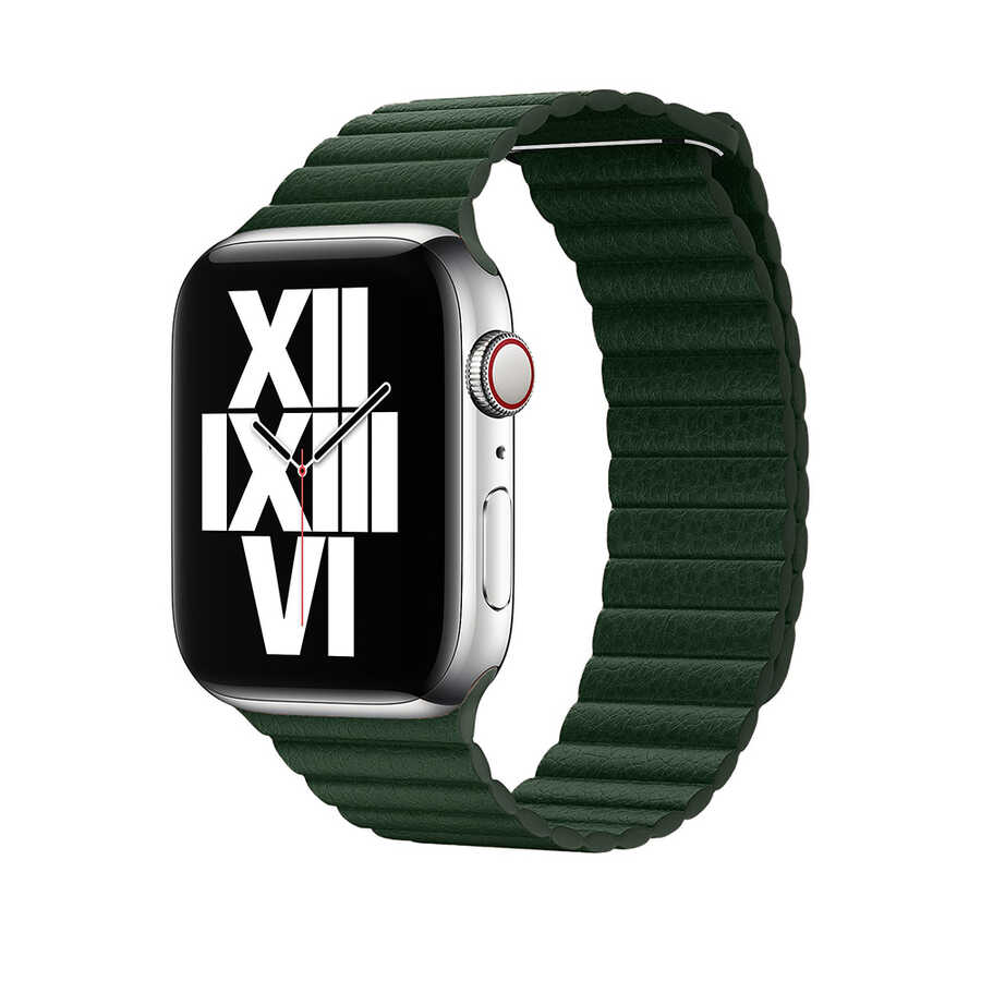 Apple%20Watch%2042mm%20KRD-09%20Deri%20Lop%20Kordon-Koyu%20yeşil