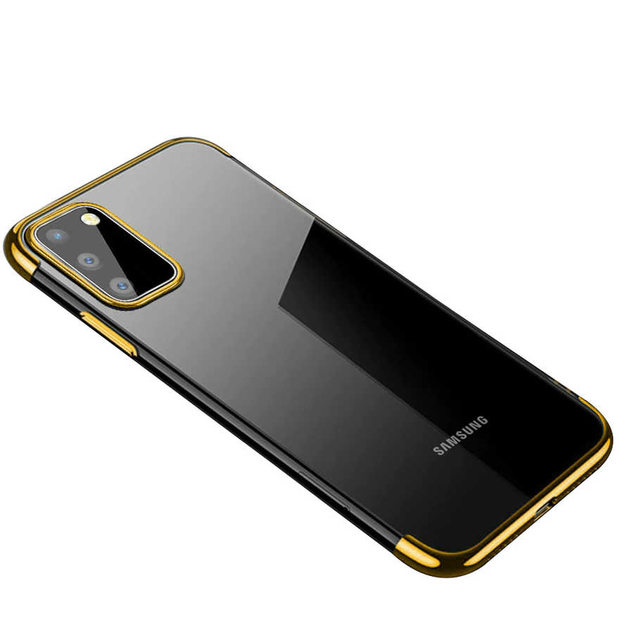 Galaxy%20A91%20(S10%20Lite)%20Kılıf%20Zore%20Dört%20Köşeli%20Lazer%20Silikon%20Kapak-Gold