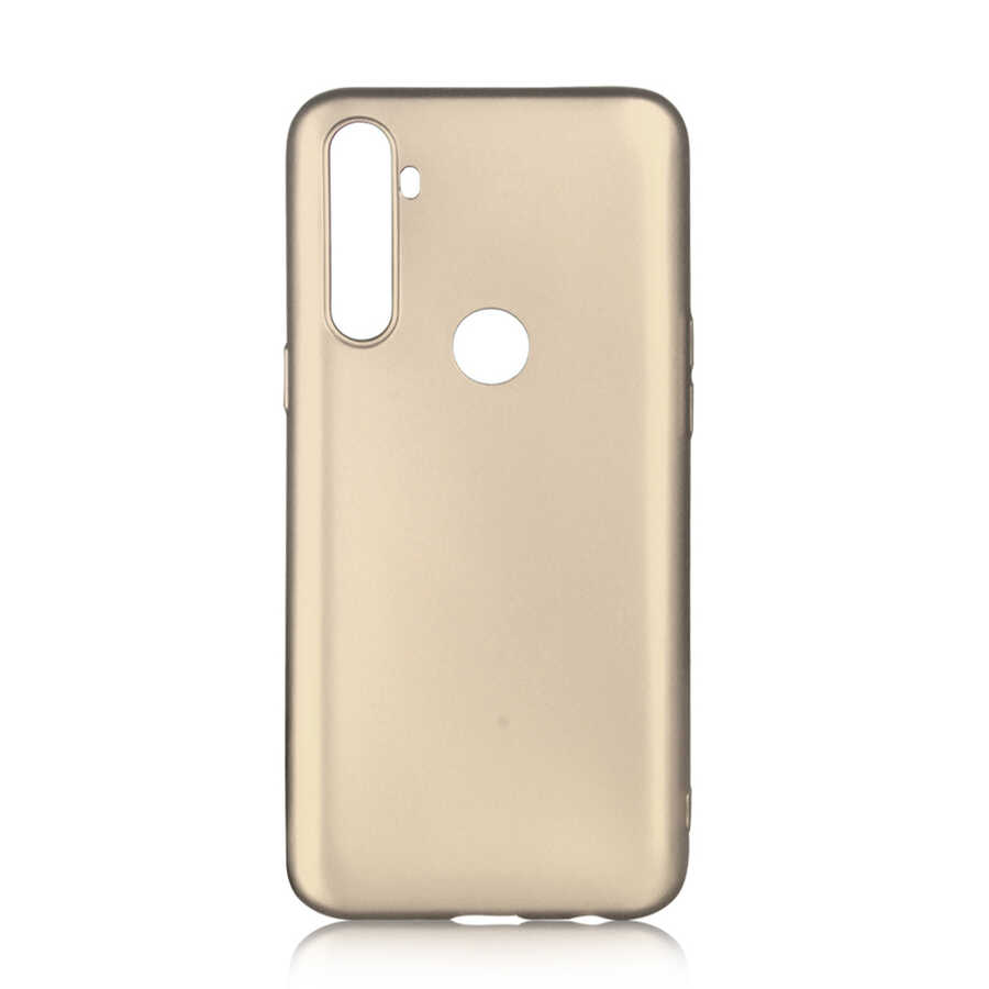 Realme%20C3%20Kılıf%20Zore%20Premier%20Silikon%20Kapak-Gold