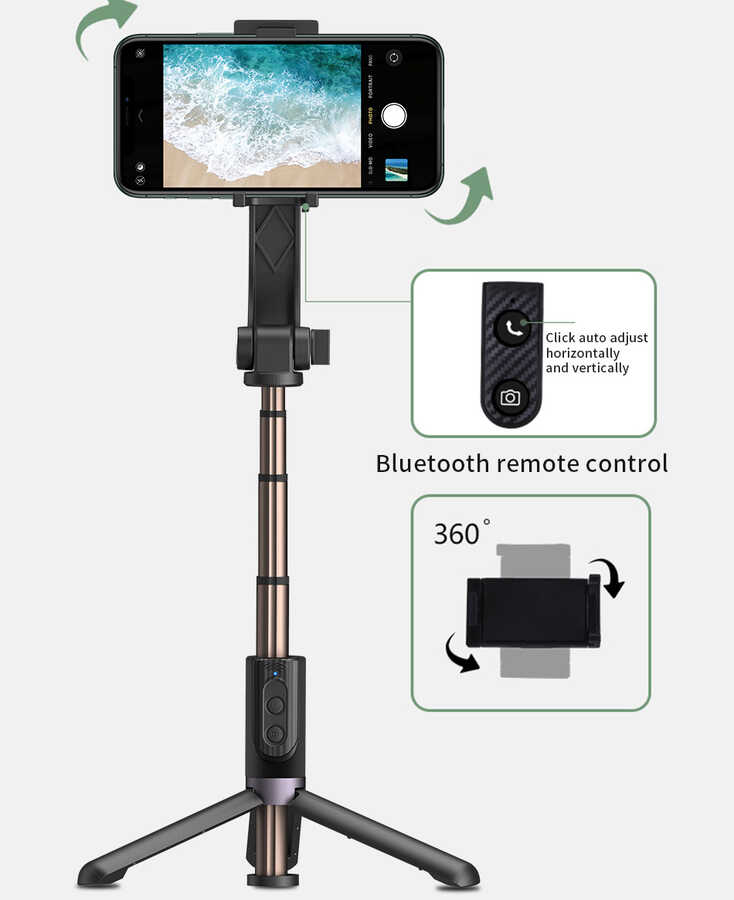 ​Wiwu%20TGS-301%20Çok%20Fonksiyonlu%20Selfie%20Çubuğu