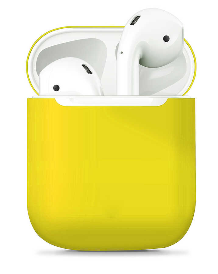 Apple%20Airpods%20Kılıf%20Zore%20Airbag%2013%20Silikon-Sarı