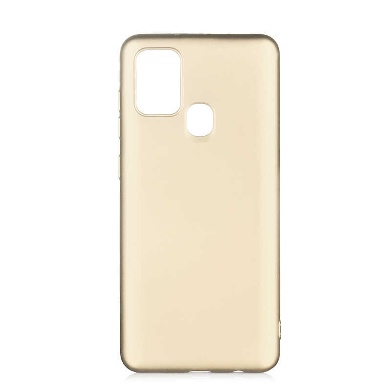 Galaxy%20A21S%20Kılıf%20Zore%20Premier%20Silikon%20Kapak-Gold