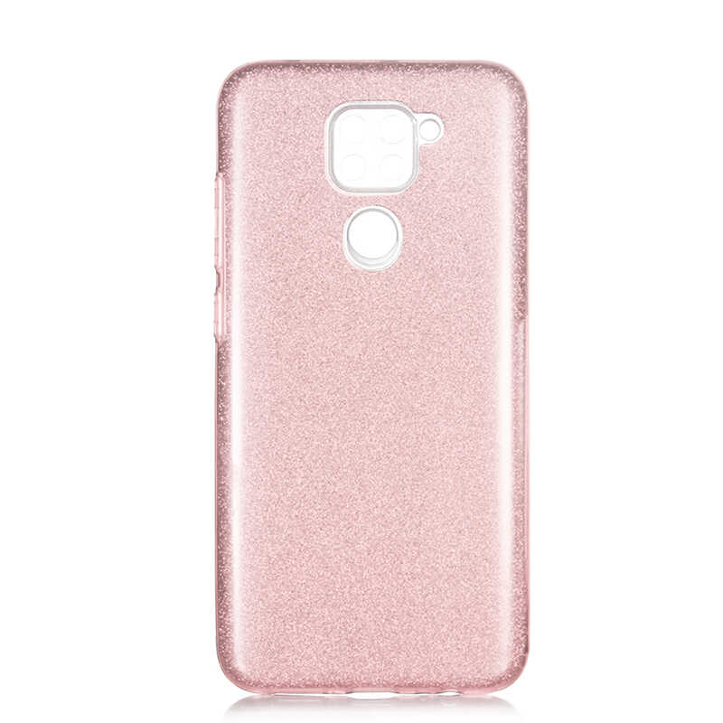 Xiaomi%20Redmi%20Note%209%20Kılıf%20Zore%20Shining%20Silikon-Rose%20gold