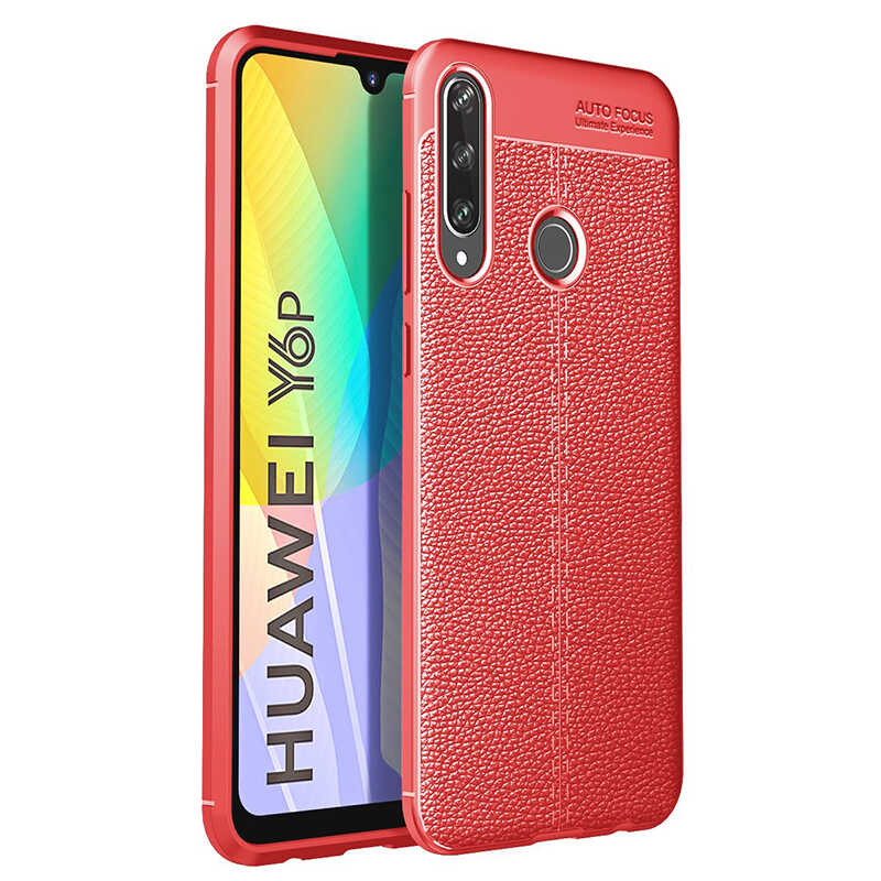 Huawei%20Y6P%20Kılıf%20Zore%20Niss%20Silikon%20Kapak-Kırmızı