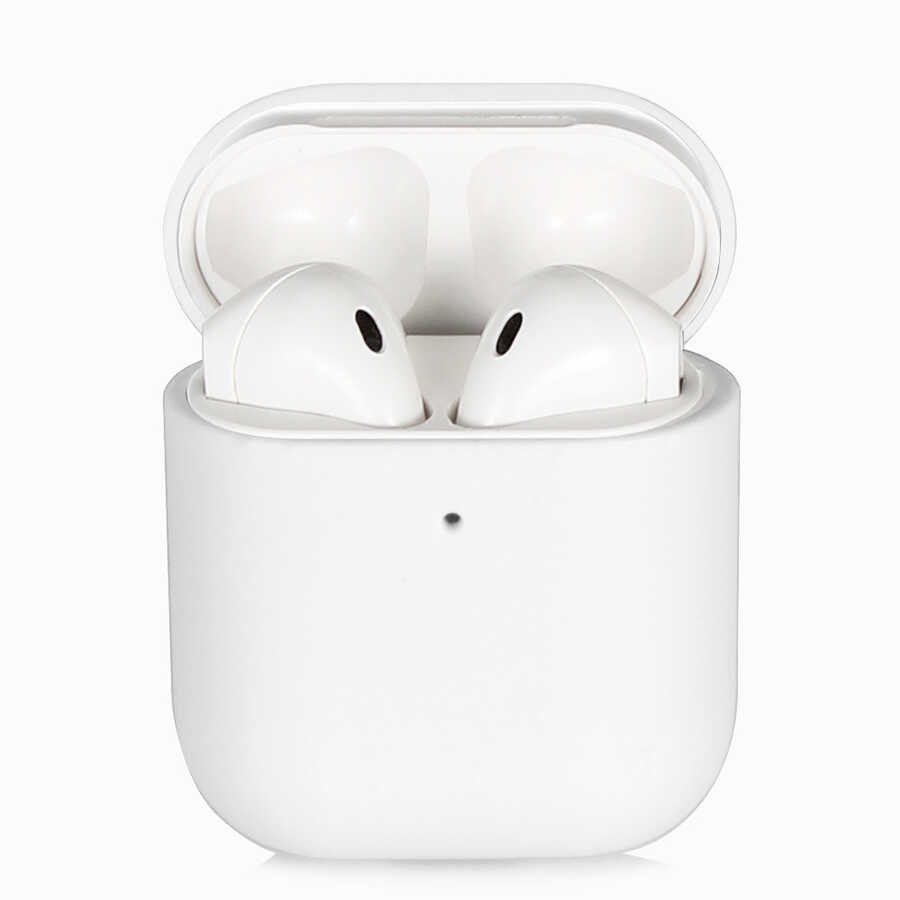 Apple%20Airpods%20Kılıf%20Zore%20Silk%20Silikon-Beyaz