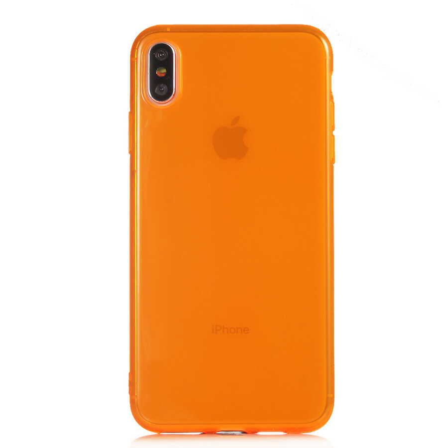 Apple%20iPhone%20XS%20Max%206.5%20Kılıf%20Zore%20Mun%20Silikon-Turuncu