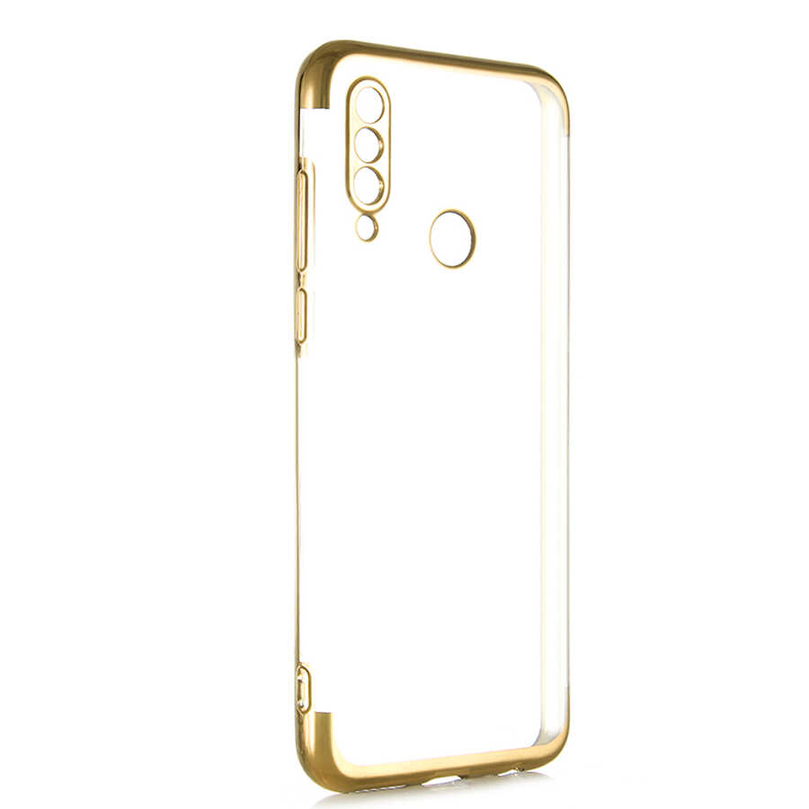 Meizu%20M10%20Kılıf%20Zore%20Dört%20Köşeli%20Lazer%20Silikon%20Kapak-Gold